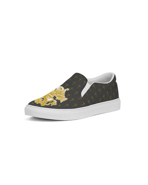 Soul Walk Series: St George the Dragon Men's Slip-On Canvas Shoe