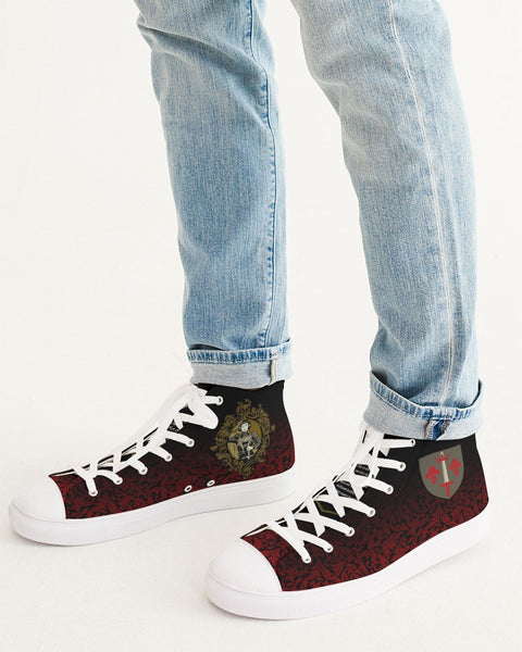 Soulwalk Series: Saint Joan of Arc Men's Hightop Canvas Shoe
