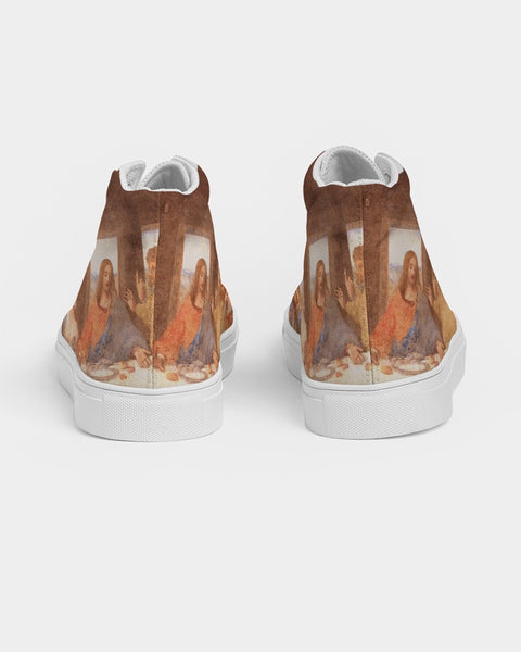 Art Series: Leonardo DaVinci | The Last Supper Women's Hightop Canvas Shoe