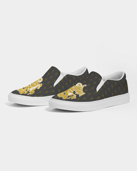 Soul Walk Series: St George the Dragon Men's Slip-On Canvas Shoe