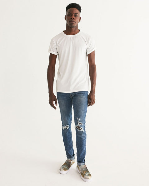 Art Series: Michelangelo | The Creation of Man Men's Slip-On Canvas Shoe