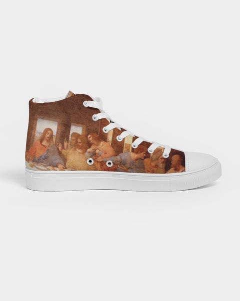 Art Series: Leonardo DaVinci | The Last Supper Women's Hightop Canvas Shoe