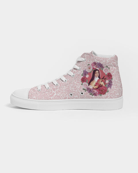 Soulwalk Series: St. Therese of Lisieux Women's Hightop Canvas Shoe