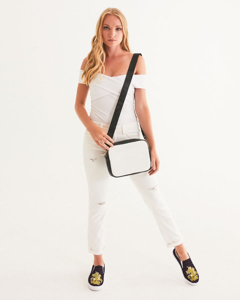 Soul Walk Series: St George the Dragon (purple) Women's Slip-On Canvas Shoe