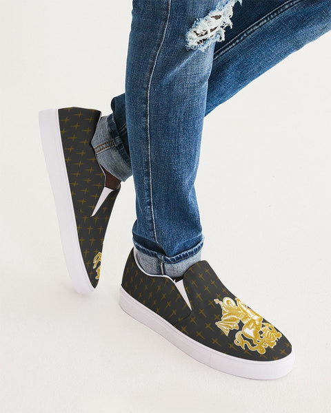 Soul Walk Series: St George the Dragon Men's Slip-On Canvas Shoe