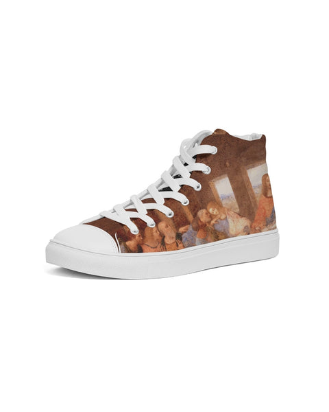 Art Series: Leonardo DaVinci | The Last Supper Women's Hightop Canvas Shoe
