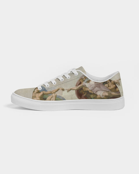 Art Series: Michelangelo | The Creation of Man Men's Faux-Leather Sneaker