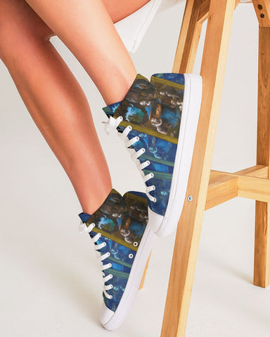 Soul Walk Series: Davinci | Virgin On The Rocks Women's Hightop Canvas Shoe
