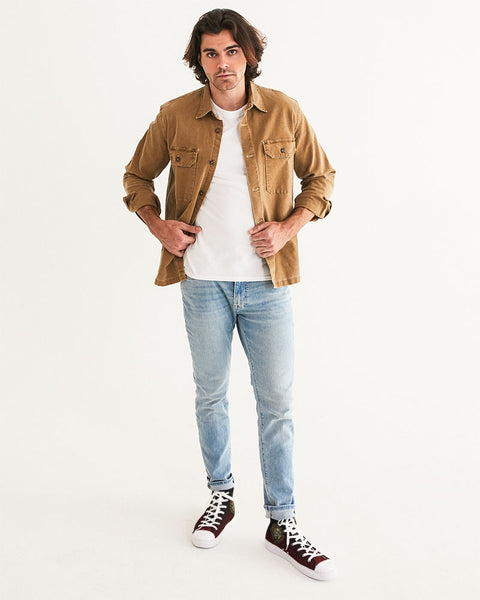 Soulwalk Series: Saint Joan of Arc Men's Hightop Canvas Shoe