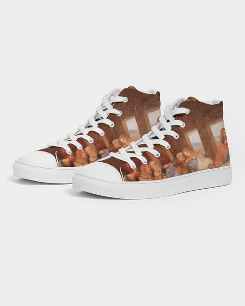 Art Series: Leonardo DaVinci | The Last Supper Men's Hightop Canvas Shoe