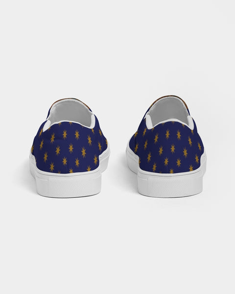 Soulwalk Series: Our Lady of Guadalupe Gold Stars Women's Slip-On Canvas Shoe