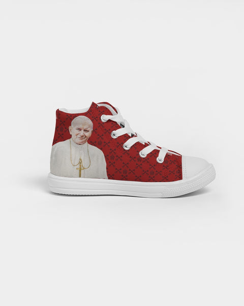 Soulwalk Series: St. Pope John Paul II Kids Hightop Canvas Shoe