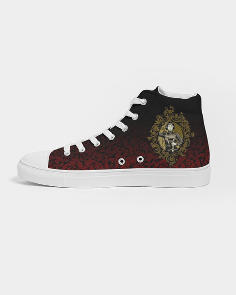 Soulwalk Series: Saint Joan of Arc Men's Hightop Canvas Shoe