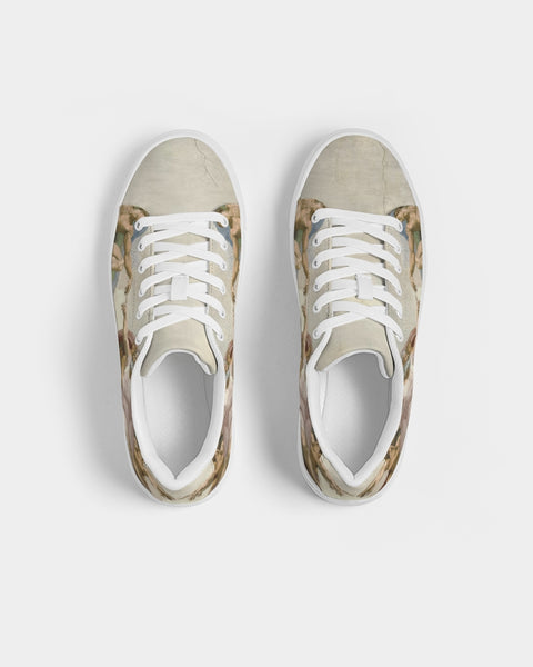 Art Series: Michelangelo | The Creation of Man Men's Faux-Leather Sneaker