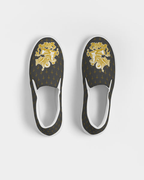 Soul Walk Series: St George the Dragon Men's Slip-On Canvas Shoe