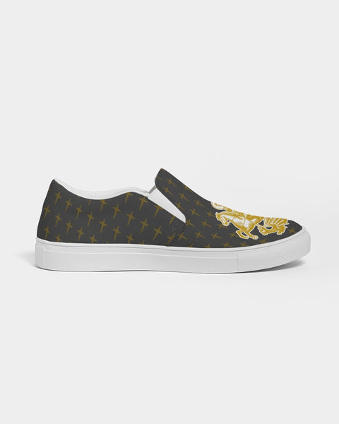 Soul Walk Series: St George the Dragon Men's Slip-On Canvas Shoe