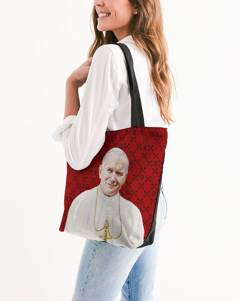 Soulwalk Series: St. Pope John Paul II Canvas Zip Tote
