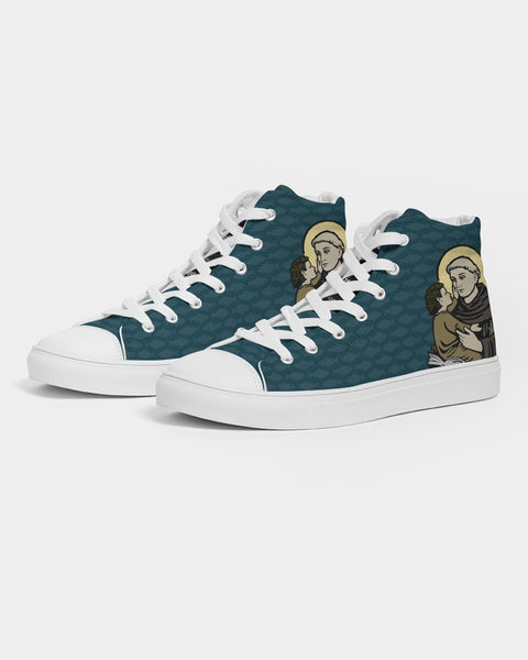 Soulwalk Series: Saint Anthony Men's Hightop Canvas Shoe