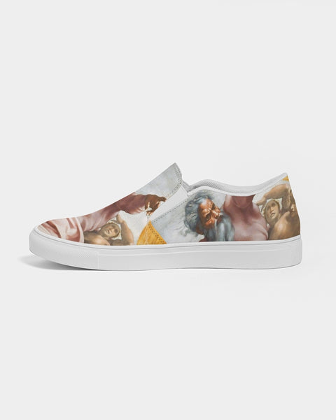 Soul Walk Series: Michelangelo-Creation of Sun Men's Slip-On Canvas Shoe