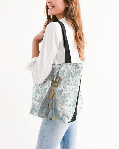 Soulwalk Series: Our Lady of Fatima Canvas Zip Tote
