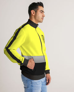 The Shroud: Turin Men's Stripe-Sleeve Track Jacket