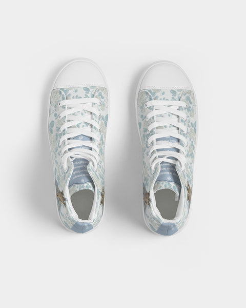 Soulwalk Series: Our Lady of Fatima Women's Hightop Canvas Shoe