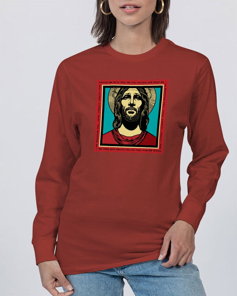 Sanct us: peace be with you Unisex Long Sleeve Tee | Lane Seven