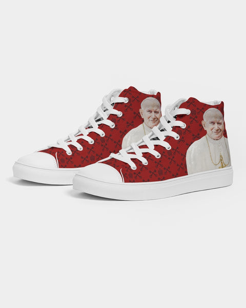 Soulwalk Series: St. Pope John Paul II Women's Hightop Canvas Shoe