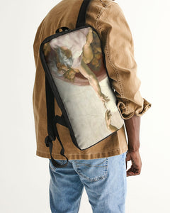 Art Series: Michelangelo | The Creation of Man Slim Tech Backpack