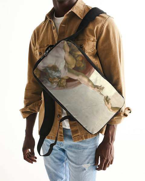 Art Series: Michelangelo | The Creation of Man Slim Tech Backpack