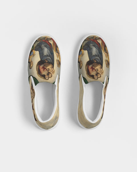 Soul Walk Series: Raphael - The Sistine Madonna Women's Slip-On Canvas Shoe