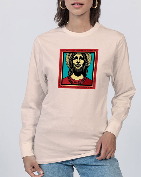 Sanct us: peace be with you Unisex Long Sleeve Tee | Lane Seven