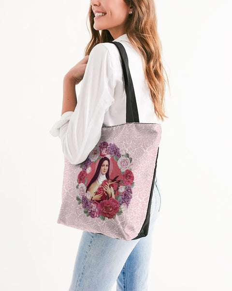 Soulwalk Series: St. Therese of Lisieux Canvas Zip Tote