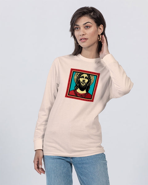 Sanct us: peace be with you Unisex Long Sleeve Tee | Lane Seven