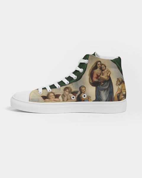 Soul Walk Series: Raphael - The Sistine Madonna Women's Hightop Canvas Shoe