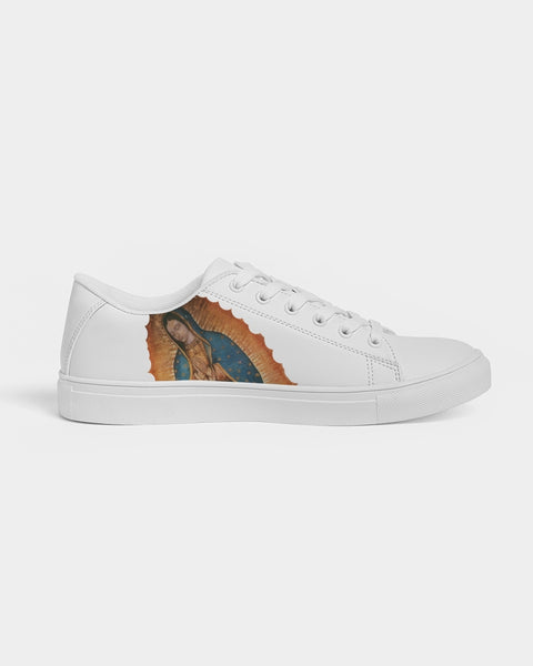 Soulwalk Series: Our Lady of Guadalupe Gold Stars Women's Faux-Leather Sneaker